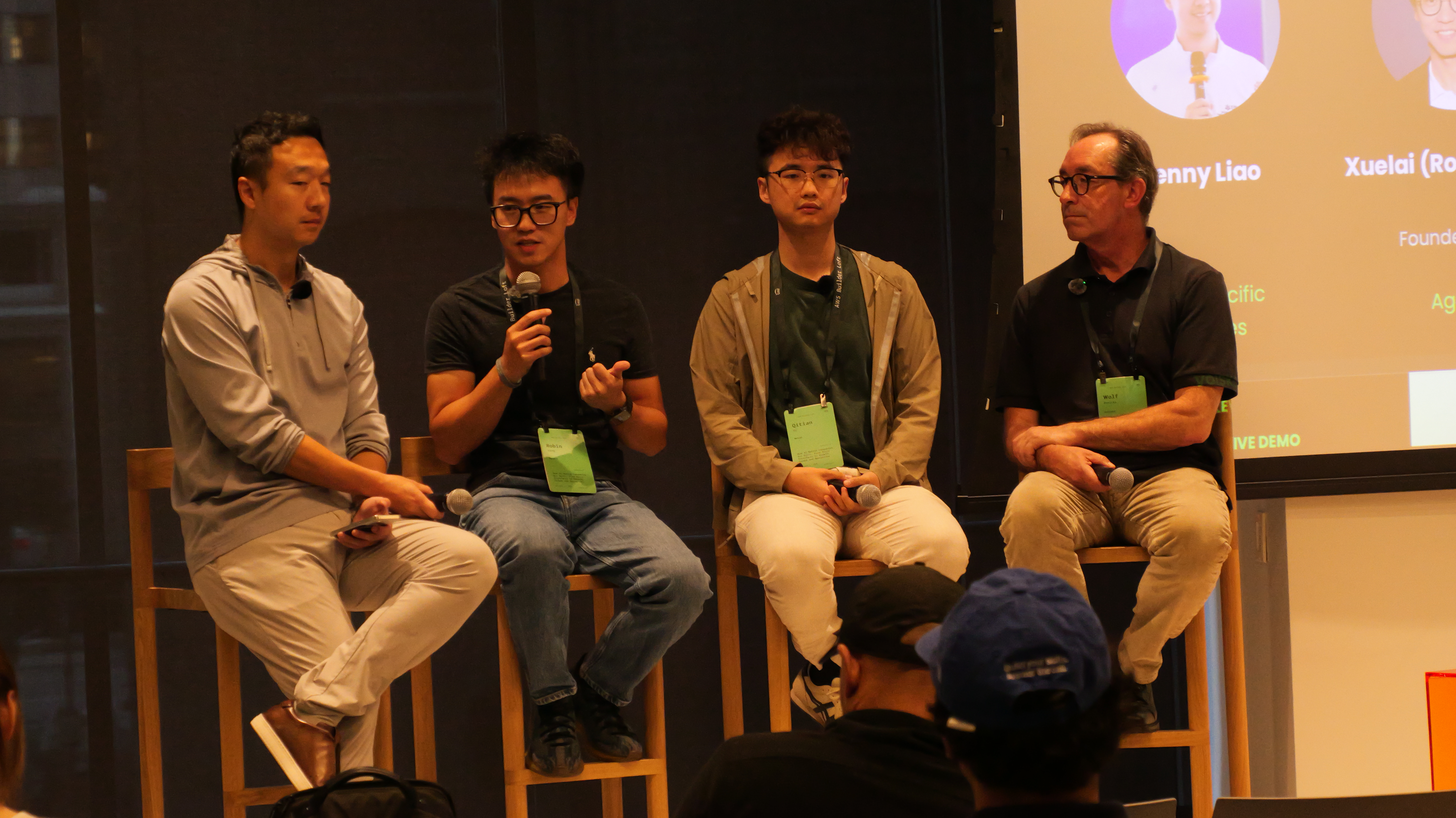 Robin on stage discuss AI native company GTM